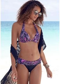 Bruno Banani Damen Triangel-Bikini, rosa, Gr. 34, bedruckt, gepunktet, Microfaser, Bikini-Sets, mit Push-up-Effekt