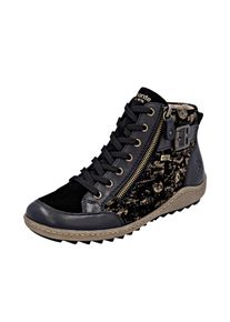 Remonte Damen Schnürboots, Gr. 42, bunt, Veloursleder, Glattleder, Basic, Schuhe, Winterboots, Stiefelette, Casual Boots, wasserabweisende TEX-Membran