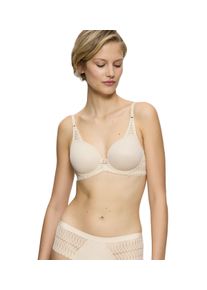 Triumph Damen Bügel-BH "Aura Spotlight WHP", Gr. 90, beige, Microtouch, Spitze, Obermaterial: 61% Polyester, 32% Polyamid, 7% Elasthan, feminin, BHs,