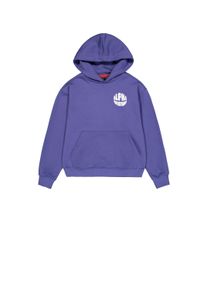 Damen Hoodie "Alpha Industries Women - Hoodies Logo Hoodie Backprint W"night lila, Gr. L, Alpha Industries, Obermaterial: 80% Baumwolle, 20%