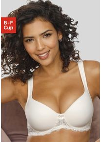 Lascana Damen Schalen-BH, Gr. 100, beige, Microtouch, Obermaterial: 85% Polyamid, 15% Elasthan, klassisch, BHs, mit Bügel, nahtlos vorgeformte Cups,