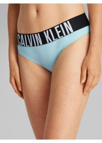 Damen Bikinislip "BIKINI", Calvin Klein Underwear, Gr. XS, blau, Obermaterial: 82% Polyamid, 18% Elasthan, Unterhosen, mit großem Logo