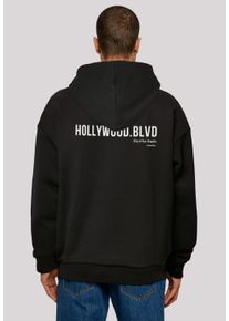 F4NT4STIC Herren Kapuzenpullover "Hollywood blvd OVERSIZE HOODIE", schwarz, casual, Gr. XS, Obermaterial: 100% Baumwolle, Pullover, Print