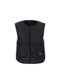 Damen Wendejacke "Alpha Industries Women - Vests Reversible Vest W", schwarz, Gr. M, Alpha Industries, Obermaterial: 100% Polyester, Jacken