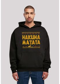 F4NT4STIC Herren Kapuzenpullover "König der Löwen Hakuna Matata", schwarz, casual, Gr. XXXL, Obermaterial: 100% Baumwolle, Pullover, Herren,Premium