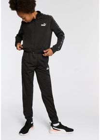 Puma Kinder Trainingsanzug "ESS TAPE POLY SUIT G", schwarz, sportlich, Gr. 176, bedruckt, Trikot, Obermaterial: 100% Polyester, Sportanzüge, für