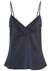 BOSS Orange Damen Blusentop "IECLY Premium Damenmode"dunkelblau 408, casual, Gr. 38, unifarben, Web, Obermaterial: 97% Polyester, 3% Elasthan, Blusen