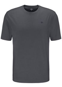 Fynch-Hatton Herren T-Shirt, grau, casual, Gr. XXXL, unifarben, bestickt, Jersey, Obermaterial: 100% Baumwolle, Shirts, mit Rundhals und