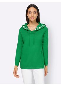 Heine Damen Strickpullover "Pullover", grün, Gr. 40, unifarben, 52% Viskose, 26% Polyester, 22% Polyamid, Pullover