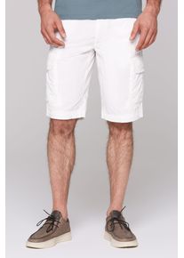 CAMP DAVID Herren Shorts, weiß, casual, Gr. S, bestickt, Material: 100% Baumwolle, Hosen, aus Baumwolle