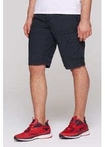 CAMP DAVID Herren Shorts, blau, casual, Gr. S, bestickt, Material: 100% Baumwolle, Hosen, aus Baumwolle