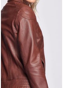Maze Damen Lederjacke "31Ryana", rot, Gr. S, Obermaterial: 100% Leder, Lamm / Futter: 100% Baumwolle / Ärmelfutter: 100% Polyester, Jacken