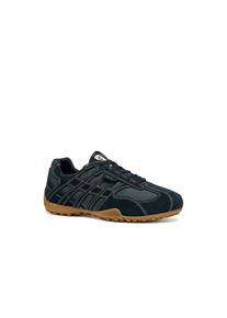 Geox Herren Schnürschuh "U SNAKE ORIGINAL", Gr. 41, blau, Veloursleder, Textil, casual, Schuhe, Schnürschuh, Freizeitschuh mit Geox Spezial Membrane