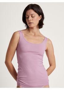 Calida Damen Unterhemd "Natural Comfort", Gr. XS, rosa, Single Jersey, Obermaterial: 92% Baumwolle, 8% Elasthan, unifarben, casual, Unterhemden, mit