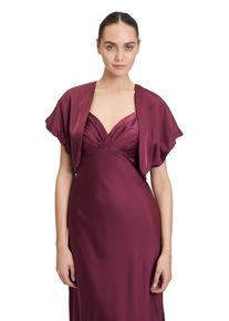 Vera Mont Damen Bolerojacke "Vera Mont Bolero-Jacke kurzarm"wild ruby, elegant, Gr. 38, Satin, Obermaterial: 100% Polyester. Futter: 100% Polyester.,