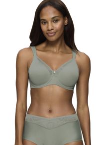 Triumph Damen Minimizer-BH "True Shape Sensation T W01", Gr. 100, grau, Jersey, Netz, Obermaterial: 72% Polyamid, 28% Elasthan, klassisch, BHs,