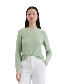 Marc O'Polo MARC O'POLO Damen Rundhalspullover "aus Organic Cotton-Mix", grün, casual, Gr. XXL, unifarben, Obermaterial: 78% Baumwolle, 22% Polyamid, Pullover