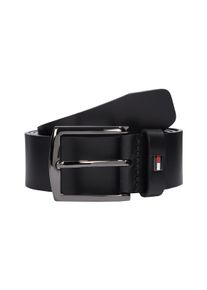 Tommy Hilfiger Damen Ledergürtel "DENTON 3.5 EXT", schwarz, casual, Gr. 90, unifarben, Rindsleder, Gürtel, Einfachdornschließe, Metalllogo