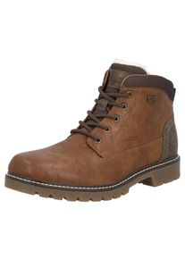 Rieker Herren Winterstiefelette, Gr. 42, braun, Lederimitat, Textil, klassisch, Schuhe, Workerboots, Schnürboots, Trekkingstiefel mit
