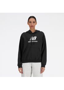 New Balance Damen Kapuzensweatshirt "Sport Essentials French Terry Logo Hoodie", schwarz, sportlich, Gr. S, Obermaterial: 60% Baumwolle, 40%