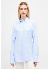 Eterna Damen Hemdbluse "REGULAR FIT", blau, klassisch, Gr. 36, 100% Baumwolle, Blusen