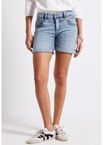 Damen Comfort-fit-Jeanslight blau random washed, casual, Gr. 34, STREET ONE STUDIO, unifarben, Jeans, 85% Baumwolle, 9% Polyester, 4%