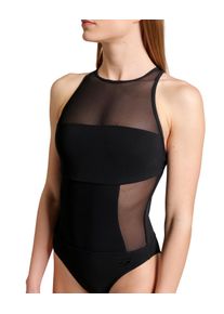 arena Damen Badeanzug "WOMEN'S arena MESH PANELS SWIMSUIT SWIM PRO BACK", schwarz, sportlich, Gr. 34, Obermaterial: 74% Polyamid, 26% Elasthan,