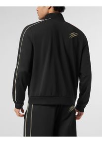 Plein Sport Herren Yoga-Sweatjacke "Sweatjacke", schwarz, Gr. XXL, Obermaterial: 92% Polyester, 8% Elasthan, Sweatjacken