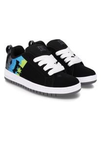 DC Shoes Kinder Sneaker "Court Graffik", Gr. 3schwarz, multi, weiß, Nubukleder- und/oder Lederobermaterial Leichte Mesh Zunge Mit Schaumstoff
