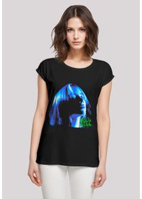 F4NT4STIC Damen T-Shirt "Billie Eilish Blue Face", schwarz, casual, Gr. 4XL, Obermaterial: 100% Baumwolle, Shirts, Premium Qualität