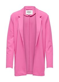 Only Damen Longblazer "ONLAGNETE L/S LOOSE BLAZER TLR", rosa, modisch, Gr. XL, unifarben, Web, Obermaterial: 95% Polyester, 5% Elasthan, Blazer