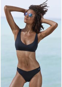 Venice Beach Damen Bustier-Bikini-Top "Lucky", schwarz, Gr. 32, Strukturmuster, Recycling-Polyamid, Bikini-Oberteile, aus gerippter Strukturware