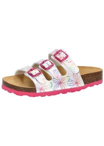 Lico Kinder Pantolette "Pantolette Bioline Flower Kids", Gr. 33, weiß, Synthetik, Schuhe
