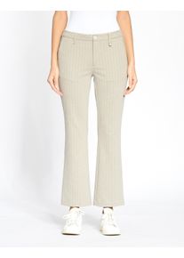 Gang Damen Stoffhose "Gang Hosen Wide Fit 94CINZIA KICK"beige salt, pepper, Gr. 29, 66% Polyester, 33% Viskose, 1% Elasthan, Hosen