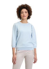 Cartoon Damen Sweatshirt "Cartoon Sweatshirt mit 3/4 Arm", blau, modisch, Gr. 46, Obermaterial: 48% Polyester, 45% Viskose, 7% Elasthan.,