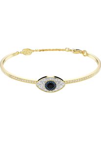 Swarovski Damen Armreif "Symbolica Böser Blick Magisches Auge, 5696467, 5692171, 5700879", L, Metall, blau, Metall, Armbänder, mit Swarovski Kristall