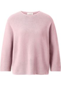 RICHROYAL Damen Strickpulloverspring blush, casual, Gr. XS, Strick, Obermaterial: 50% Baumwolle, 50% Polyacryl, Pullover, Mit Rundhalsausschnitt