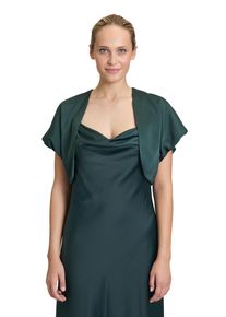 Vera Mont Damen Bolerojacke "Vera Mont Bolero-Jacke kurzarm", grün, elegant, Gr. 36, Satin, Obermaterial: 100% Polyester. Futter: 100% Polyester.,
