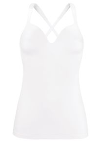 Nuance Damen Schalen-BH-Hemd, Gr. 80, weiß, Microtouch, Jersey, Obermaterial: 63% Polyamid, 30% Elasthan, 7% Polyester, klassisch, BHs, ohne Bügel