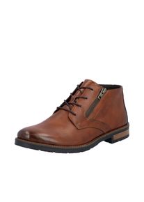Rieker Herren Schnürstiefelette, Gr. 42, braun, Glattleder, unifarben, klassisch, Schuhe, Business-Stiefelette, Klassik-Boots in eleganter Optik