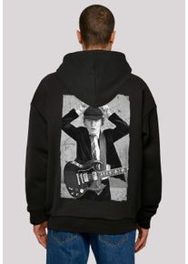 F4NT4STIC Herren Kapuzenpullover "ACDC Hoodie Angus Young", schwarz, casual, Gr. L, Obermaterial: 100% Baumwolle, Pullover, Print