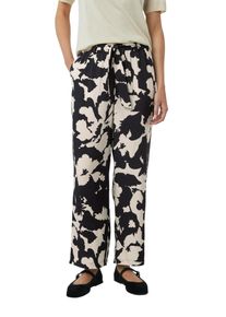 comma, COMMA Damen Relaxhoseblau beige, casual, Gr. 34, bedruckt, Web, Obermaterial: 100% Viskose, Hosen, mit All-Over Print