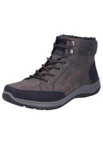 Rieker Herren Winterboots, Gr. 45, braun, Lederimitat, casual, Schuhe, Schnürboots, Outdoorschuh mit praktischem Innenreißverschluss