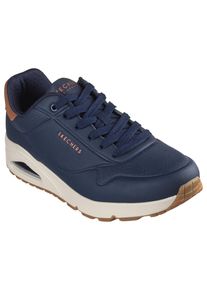 Skechers Herren Sneaker "UNO-SUITED ON AIR", Gr. 42, blau, Lederimitat, Veloursleder, sportlich, Schuhe, Freizeitschuh, Halbschuh, Schnürschuh mit