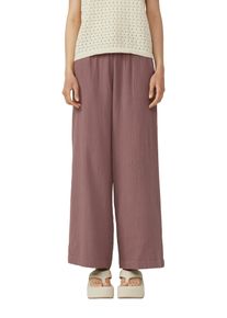 QS Damen Stoffhose, rot, casual, Gr. 34, unifarben, Obermaterial: 100% Baumwolle, Hosen, mit elastischem Bund und Tunnelzug