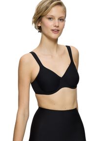Triumph Damen Bügel-BH "Modern Soft+Cotton W", Gr. 95, schwarz, Microtouch, Obermaterial: 39% Baumwolle, 37% Polyamid, 24% Elasthan, unifarben,