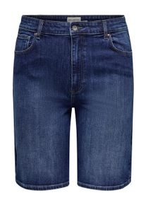 Only CARMAKOMA Damen Jeansshorts "CARSONNY HW WIDE DNM SHORTS NAS843 NOOS", blau, modisch, Gr. 52, unifarben, Denim/Jeans, Obermaterial: 98%