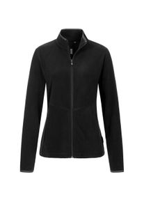 DEPROC Active Damen Fleecejacke "DECORAH WOMEN", schwarz, casual, Gr. 42, 100% Polyester, Jacken, weiche Fleecejacke in traditioneller Optik