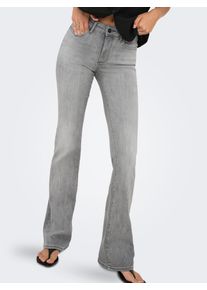 Only Damen Bootcut-Jeans "ONLANN MID FLARED DNM SOO619", blau, modisch, Gr. XL, unifarben, Denim/Jeans, Obermaterial: 86% Baumwolle, 13% Polyester,