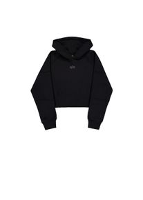 Damen Hoodie "Alpha Industries Women - Hoodies Waisted Hoodie W", schwarz, Gr. L, Alpha Industries, Obermaterial: 70% Baumwolle, 30% Polyester,